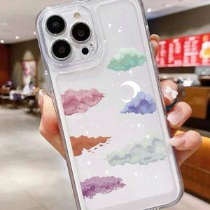 Clear Pastel Clouds Iphone Case - Iphone 13 Pro Max